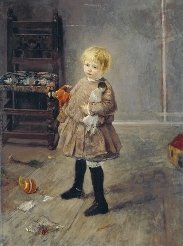 La piccola figlia dell'artista, 1885